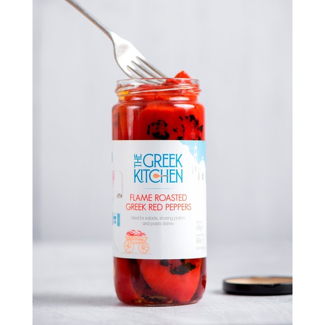 Olive Branch flame roasted Greek red peppers 450g (British brand)