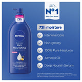 Nivea Rich Nourishing body lotion 625ml, imported from the UK