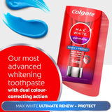 Colgate Max White Ultimate Renewal whitening toothpaste 75ml - British product