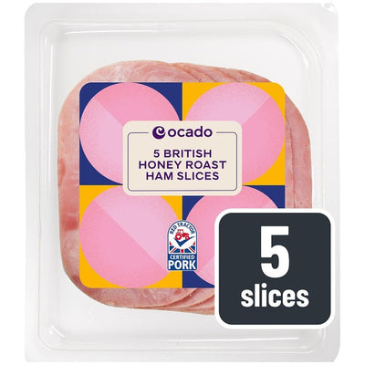 M&S Ocado British Honey Roast Ham 5 Slices- Buy online at McGrocer
