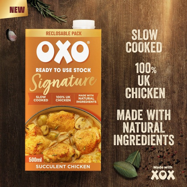 Oxo chicken stock Signature 500ml, imported from the UK