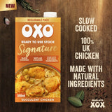 Oxo chicken stock Signature 500ml, imported from the UK