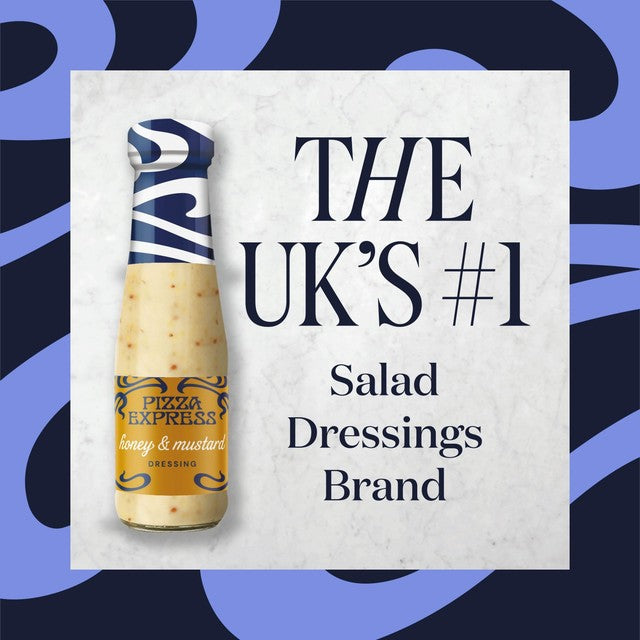 Pizza Express Honey & Mustard Salad Dressing 235ml, imported from the UK