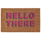 Phoenix Hello There printed coir mat 45x75cm, imported from the UK