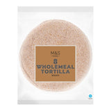 M&S M&S Wholemeal Tortilla Wraps 8 x 62g- Buy online at McGrocer