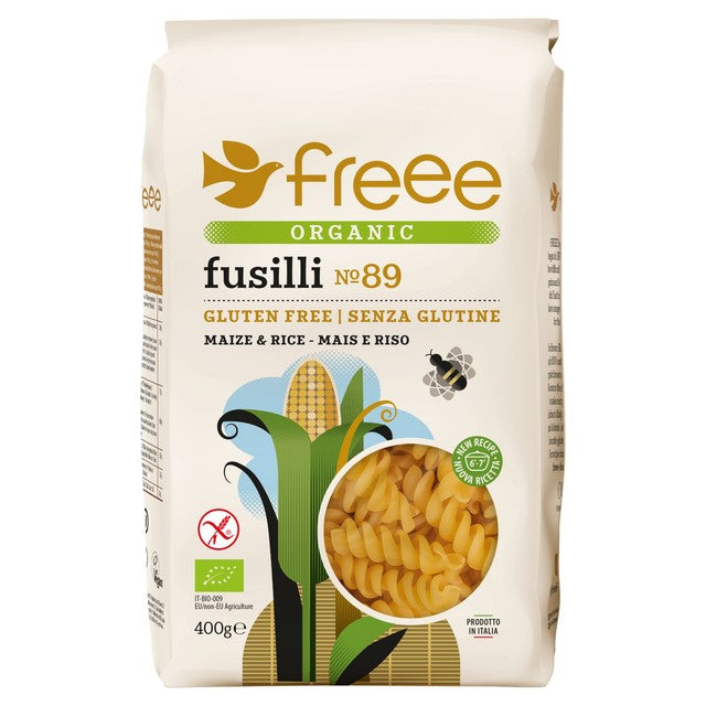 Freee Gluten Free Organic Maize & Rice Fusilli 400g - British product
