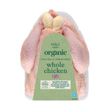 M&S Organic Free Range Whole Chicken 1.8kg, imported from the UK
