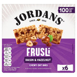 M&S Jordans Frusli Raisins & Hazelnuts Chewy Cereal Bars 6 x 25g- Buy online at McGrocer