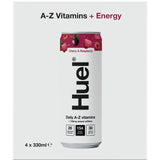 Huel Cherry & Raspberry Energy Drink 4 x 330ml cans, UK version