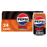 M&S Pepsi Max Tropical Low Calorie Soft Drink 24 x 330ml- Buy online at McGrocer