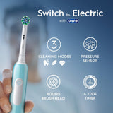 Oral-B Pro 1 Cross Action Blue electric toothbrush, imported from the UK