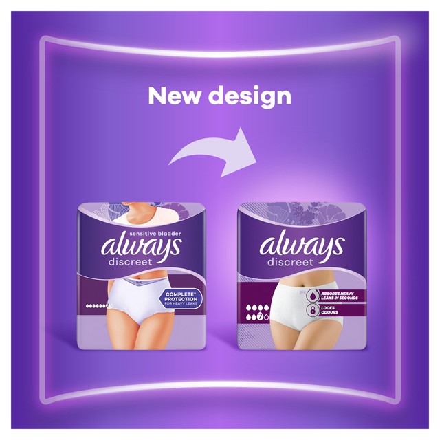 Always Discreet Heavy Adult Incontinence Pants Plus Medium - British product