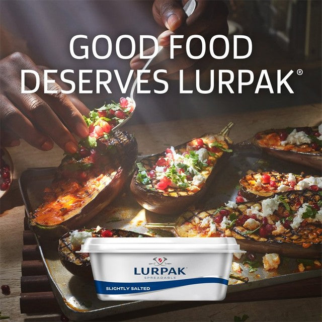 Lurpak Spreadable Butter Slightly Salted 250g, imported from the UK