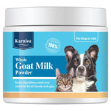 Karnlea goat milk powder for dogs and cats tub, imported from the UK
