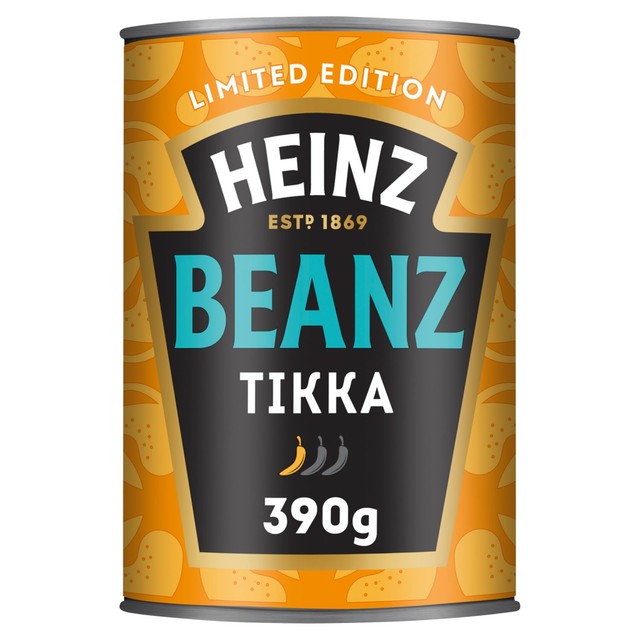 Heinz baked beans tikka masala sauce style 390g tin, UK version
