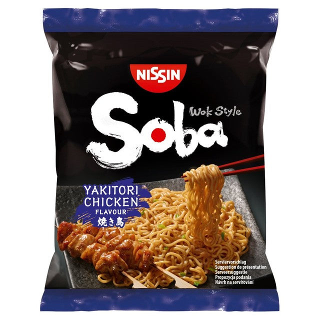 Nissin Soba Yakitori chicken instant noodles 110g, imported from the UK