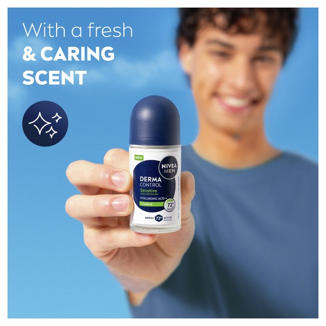 Nivea Men Sensitive Protect Roll-On Deodorant 50ml, imported from the UK