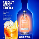 Absolut peach flavoured vodka - British product