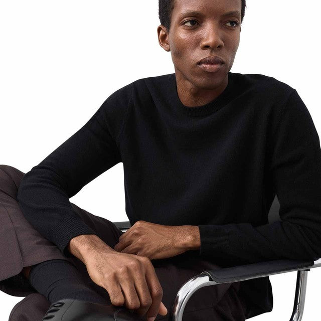 M&S men's cashmere jumper black XXL, imported from the UK