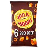 Chips de bœuf BBQ Hula Hoops, paquet de 6