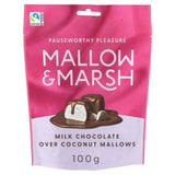 M&S Mallow & Marsh Coconut Marshmallow Coated in Milk Chocolate 100g- Buy online at McGrocer