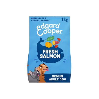 M&S Edgard & Cooper Grain Free Adult Salmon Dry Dog Food 1kg- Buy online at McGrocer
