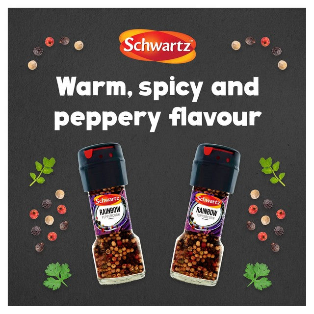 Schwartz rainbow peppercorns grinder 24g (British brand)