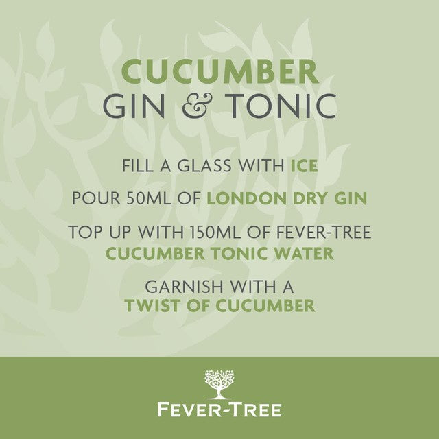 Fever-Tree light cucumber tonic water 500ml - British product