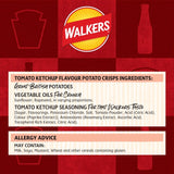 Walkers Tomato Ketchup flavour potato crisps 6x25g multipack (British brand)