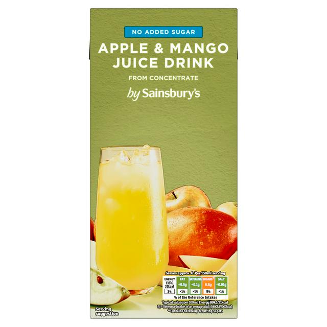 Sainsburys Apple Mango Juice Drink 1L