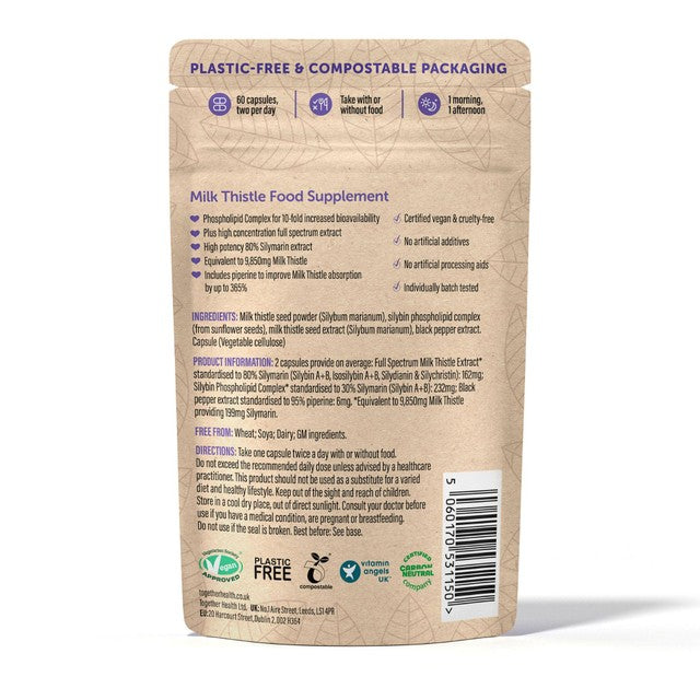 Together Health milk thistle supplement (British brand)