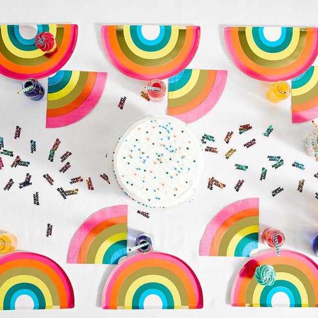 Talking Tables rainbow paper napkins 16 per pack (British brand)