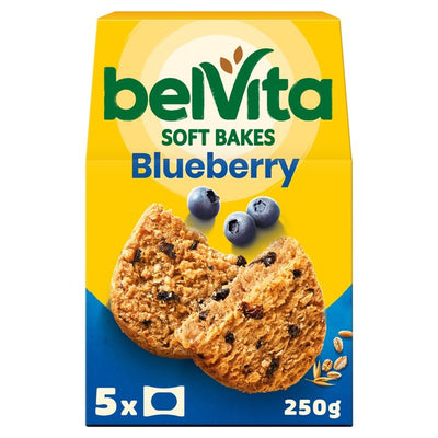 M&S Belvita Breakfast Biscuits Soft Bakes Filled Blueberry- Buy online at McGrocer