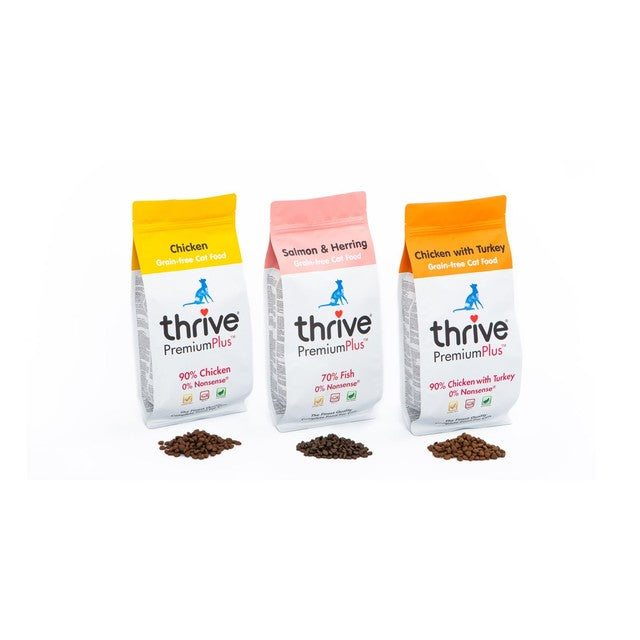 Thrive dry cat food Salmon & Herring 1.5kg (British brand)