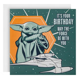 M&S M&S Star Wars Yoda & X-Wing Birthday Card 15cm x 15cm- Buy online at McGrocer