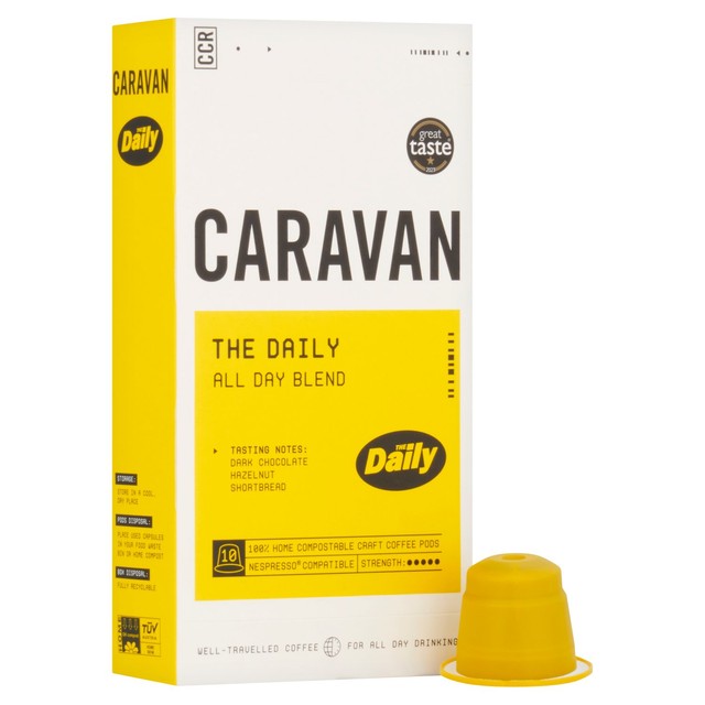Caravan Coffee Daily Blend Coffee Pod 10 Pack, imported from the UK