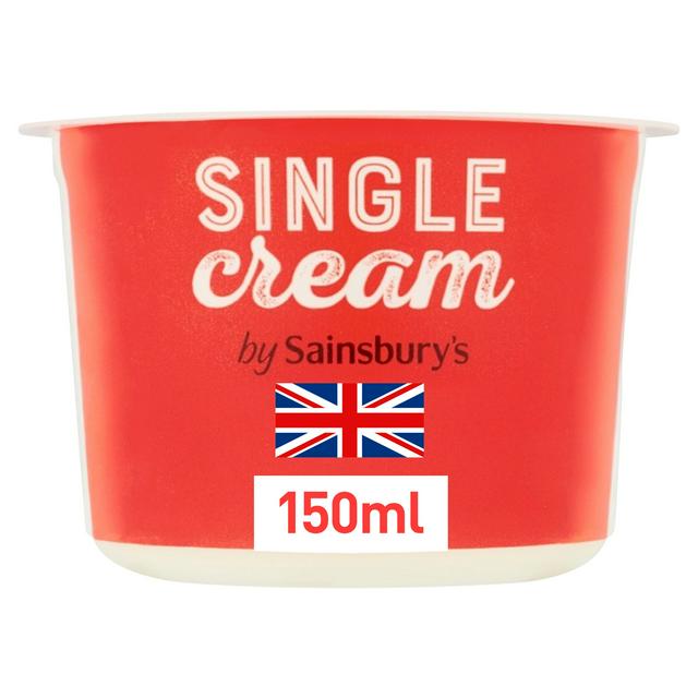 Sainsburys British Single Cream 150ml