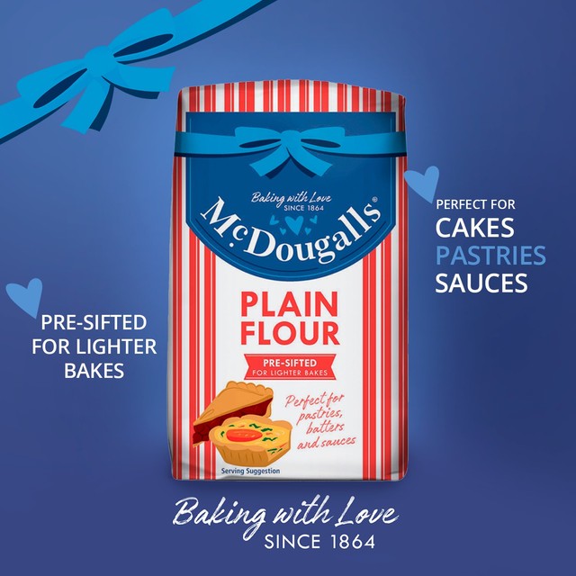 McDougalls plain flour 1.1kg, imported from the UK