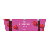 M&S raspberry jelly pots 3 x 150g, imported from the UK