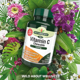 Natures Aid chewable Vitamin C tablets 500mg, imported from the UK