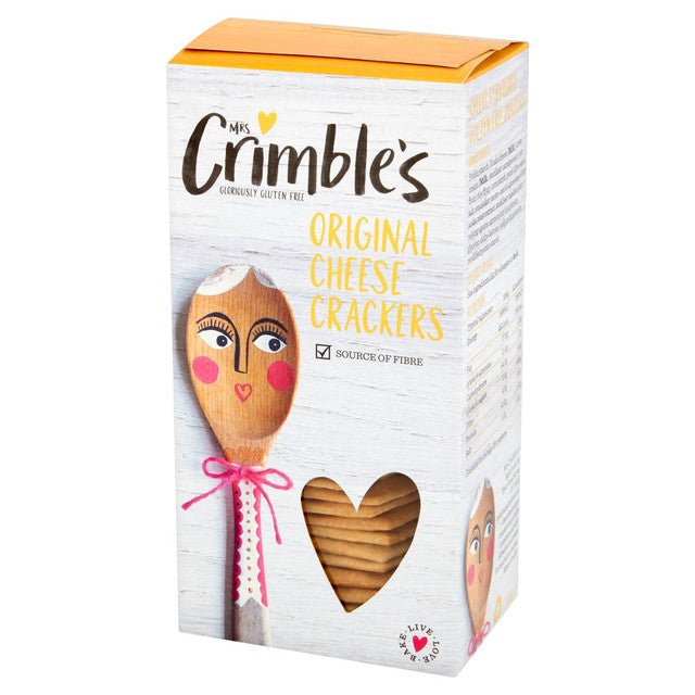 Mrs Crimble's cheese crackers 130g, imported from the UK