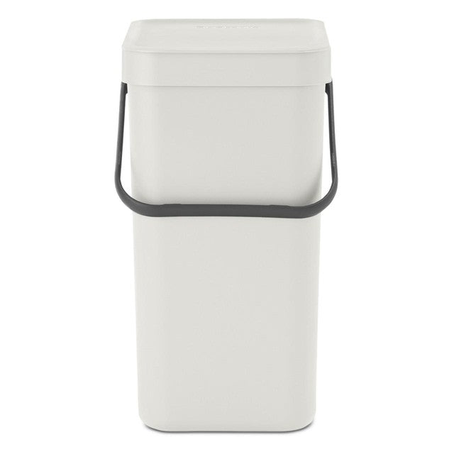 Brabantia Sort & Go waste bin light grey 12L - British product