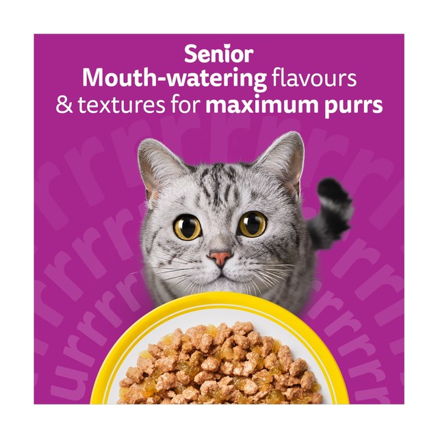 Whiskas wet cat food pouches poultry feasts in jelly 12 x 85g (British brand)