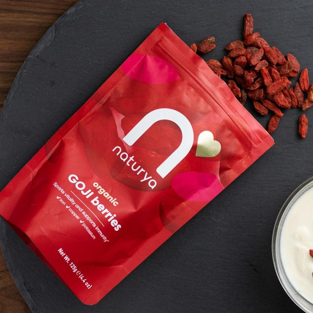 Naturya Organic Sundried Goji Berries 200g, imported from the UK