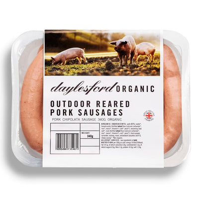 Daylesford Bio Freiland-Schweine-Chipolata-Würstchen 340g