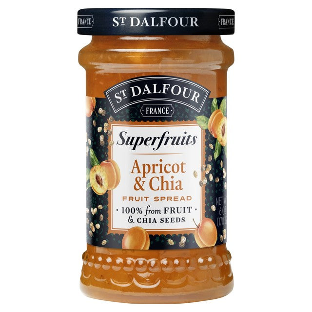 St Dalfour apricot & chia fruit spread 170g (British brand)
