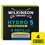 M&S Wilkinson Sword Hydro 5 Sensitive Men's Razor Blades 4 Pack- Buy online at McGrocer