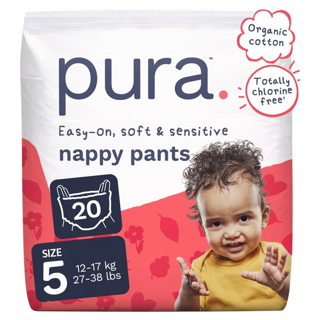 Pura Nappy Pants Size 5, imported from the UK