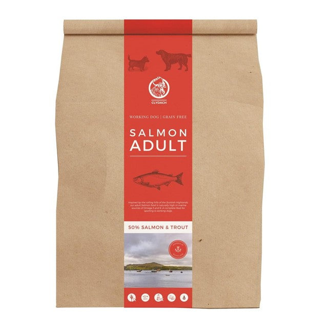 Clydach Farm Group grain free salmon dog food 5kg - British product