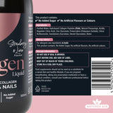 Natures Aid collagen liquid strawberry & lime 500ml, imported from the UK